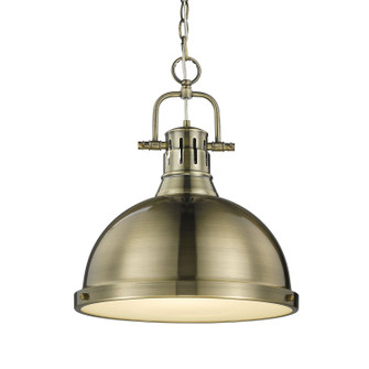 Duncan One Light Pendant in Aged Brass (62|3602-L AB-AB)