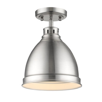 Duncan PW One Light Flush Mount in Pewter (62|3602-FM PW-PW)