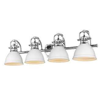 Duncan Four Light Bath Vanity in Chrome (62|3602-BA4 CH-WHT)