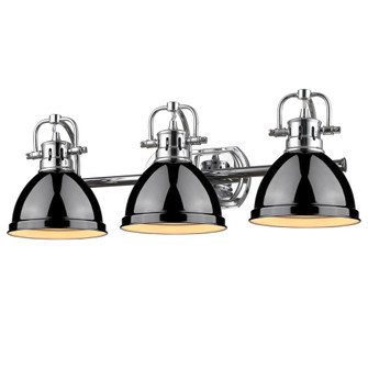 Duncan Three Light Bath Vanity in Chrome (62|3602-BA3 CH-BK)