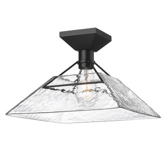 Kepler One Light Semi-Flush Mount in Matte Black (62|3308-SF BLK-WTG)