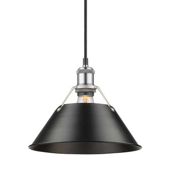 Orwell One Light Pendant in Pewter (62|3306-M PW-BLK)