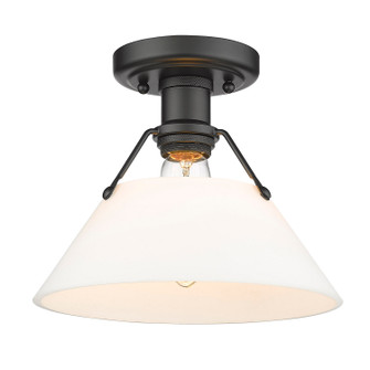 Orwell One Light Flush Mount in Matte Black (62|3306-FM BLK-OP)
