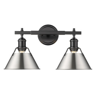 Orwell Two Light Bath Vanity in Matte Black (62|3306-BA2 BLK-PW)