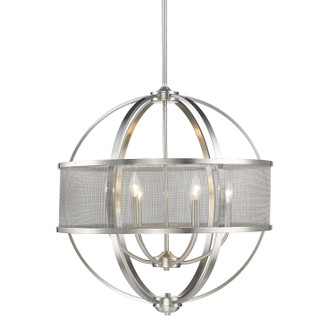 Colson Six Light Chandelier in Pewter (62|3167-6 PW-PW)