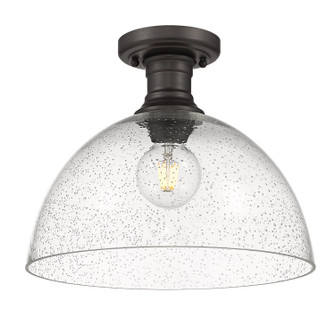 Hines One Light Semi-Flush Mount in Rubbed Bronze (62|3118-SF14 RBZ-SD)