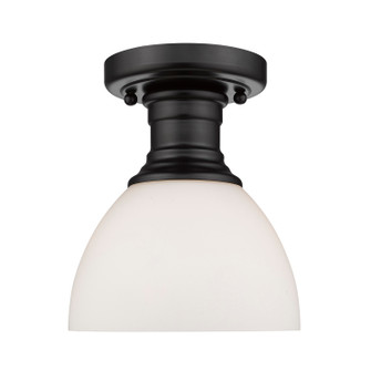 Hines One Light Semi-Flush Mount in Matte Black (62|3118-SF BLK-OP)