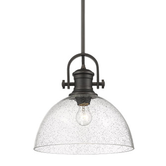 Hines RBZ One Light Pendant in Rubbed Bronze (62|3118-L RBZ-SD)