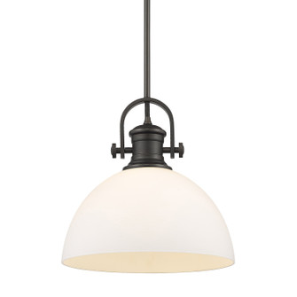 Hines One Light Pendant in Rubbed Bronze (62|3118-L RBZ-OP)