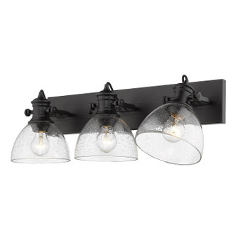 Hines Three Light Bath Vanity in Matte Black (62|3118-BA3 BLK-SD)