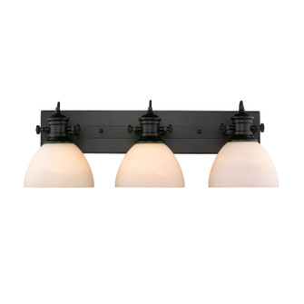 Hines Three Light Bath Vanity in Matte Black (62|3118-BA3 BLK-OP)