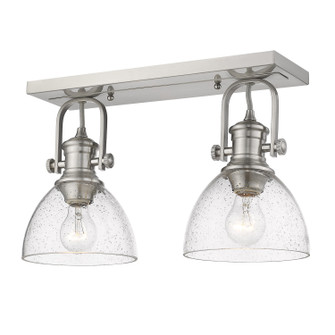 Hines Two Light Semi-Flush Mount in Pewter (62|3118-2SF PW-SD)