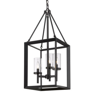 Smyth Three Light Pendant in Matte Black (62|2073-3P BLK-CLR)