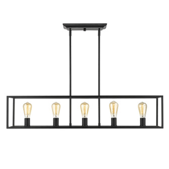 Wesson Five Light Linear Pendant in Matte Black (62|2072-LP BLK)