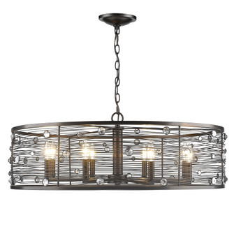 Bijoux Eight Light Chandelier in Brushed Etruscan Bronze (62|1998-8 EBB)