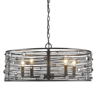 Bijoux Five Light Chandelier in Brushed Etruscan Bronze (62|1998-5 EBB)