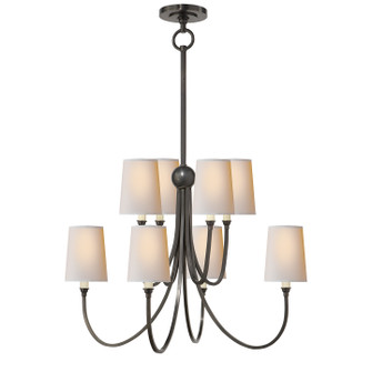 Reed Eight Light Chandelier in Bronze (268|TOB 5010BZ-NP)