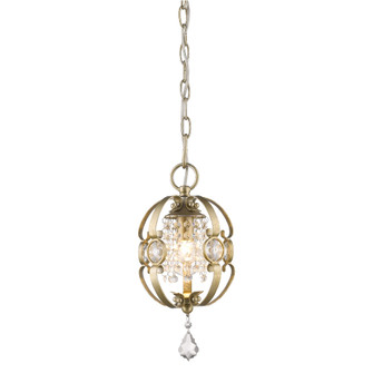 Ella One Light Mini Pendant in White Gold (62|1323-M1L WG)