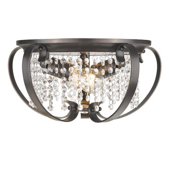 Ella EBB Two Light Flush Mount in Brushed Etruscan Bronze (62|1323-FM EBB)