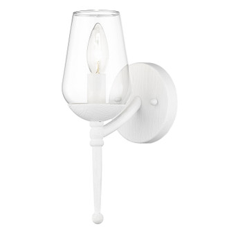 Regent One Light Wall Sconce in Textured White Plaster (62|1210-1W TWP)