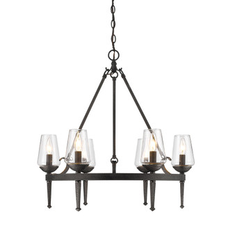 Marcellis Six Light Chandelier in Dark Natural Iron (62|1208-6 DNI)