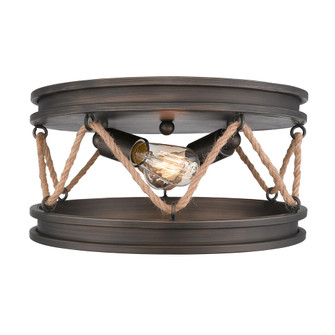 Chatham Two Light Flush Mount in Gunmetal Bronze (62|1048-FM GMT)