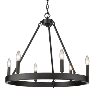 Alastair Six Light Chandelier in Matte Black (62|1017-6 BLK)