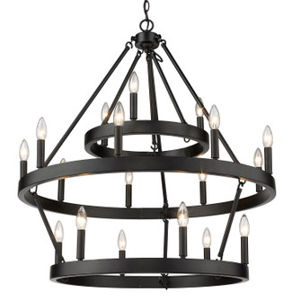 Alastair 18 Light Chandelier in Matte Black (62|1017-396 BLK)