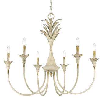 Lillianne Six Light Chandelier in Antique Ivory (62|0846-6 AI)