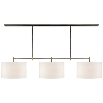 Bryant Three Light Billiard Pendant in Bronze and Hand-Rubbed Antique Brass (268|TOB 5005BZ/HAB-L)