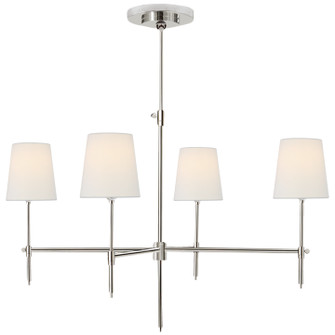 Bryant Four Light Chandelier in Polished Nickel (268|TOB 5003PN-L)