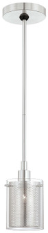 Grid II One Light Mini Pendant in Chrome (42|P960-077)