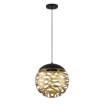 Golden Eclipse LED Pendant in Coal And Honey Gold (42|P934-688-L)