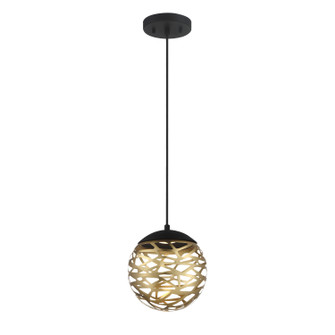 Golden Eclipse LED Mini Pendant in Coal And Honey Gold (42|P932-688-L)