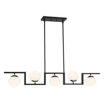 Alluria ll Five Light Island Pendant in Polished Nickel And Coal (42|P5425-572)