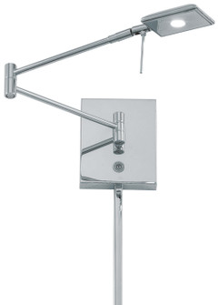 George's Reading Room LED Swing Arm Wall Lamp in Chrome (42|P4328-077)
