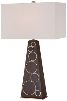 Portables One Light Table Lamp in Dark Walnut With Honey Gold Accents (42|P1610-0)