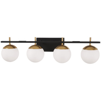 Alluria Four Light Bath in Weathered Black With Autumn Gold (42|P1354-618)