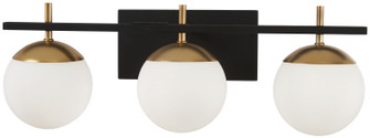 Alluria Three Light Bath in Weathered Black With Autumn Gold (42|P1353-618)