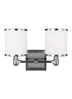 Prospect Park Two Light Vanity in Satin Nickel / Chrome (1|VS23302SN/CH)