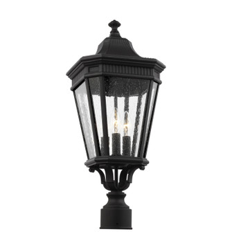 Cotswold Lane Three Light Outdoor Post Lantern in Black (1|OL5427BK)