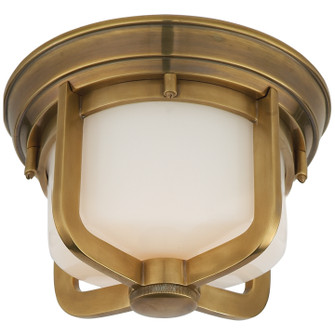 Milton One Light Flush Mount in Hand-Rubbed Antique Brass (268|TOB 4011HAB-WG)