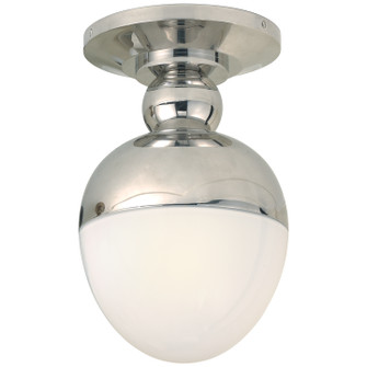 Clark One Light Flush Mount in Polished Nickel (268|TOB 4006PN-WG)