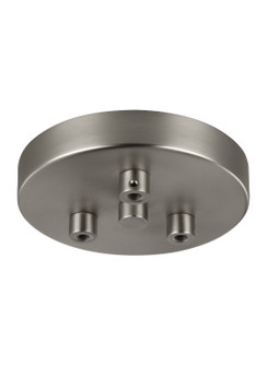 Multi-Port Canopies Three Light Multi-Port Canopy with Swag Hooks in Satin Nickel (1|MPC03SN)