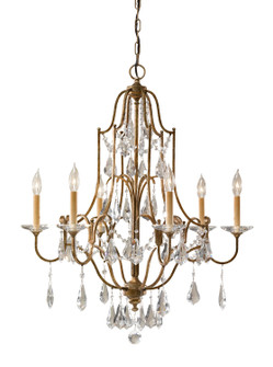 Valentina Six Light Chandelier in Oxidized Bronze (1|F2478/6OBZ)