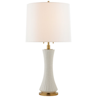 Elena Two Light Table Lamp in White Crackle (268|TOB 3655WTC-L)