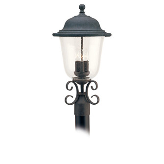 Trafalgar Three Light Outdoor Post Lantern in Oxidized Bronze (1|8259-46)