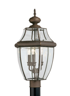 Lancaster Three Light Outdoor Post Lantern in Antique Bronze (1|8239EN-71)