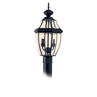 Lancaster Two Light Outdoor Post Lantern in Black (1|8229-12)