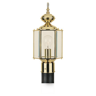 Classico One Light Outdoor Post Lantern in Polished Brass (1|8209-02)